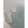 VASO FAZZOLETTO DESIGN Pietro Chiesa FONTANA ARTE 1930 VETRO AZZURRO CARTOCCIO