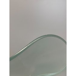 VASO FAZZOLETTO DESIGN Pietro Chiesa FONTANA ARTE 1930 VETRO AZZURRO CARTOCCIO
