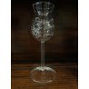 SET 4 BICCHIERI CALICE GRAPPA CRISTALLO DA DEGUSTAZIONE con PUNTE INTERNE '900