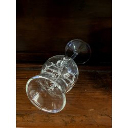 SET 4 BICCHIERI CALICE GRAPPA CRISTALLO DA DEGUSTAZIONE con PUNTE INTERNE '900