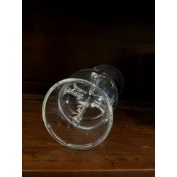 SET 4 BICCHIERI CALICE GRAPPA CRISTALLO DA DEGUSTAZIONE con PUNTE INTERNE '900