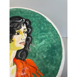 RARO ANTICO PIATTO CERAMICA FIRMATO RENATO GUTTUSO DERUTA EDIZIONE LIMITATA 1970