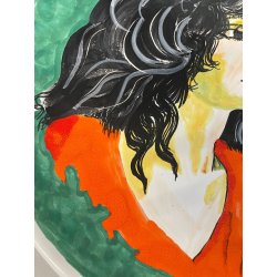 RARO ANTICO PIATTO CERAMICA FIRMATO RENATO GUTTUSO DERUTA EDIZIONE LIMITATA 1970