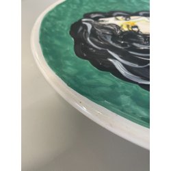 RARO ANTICO PIATTO CERAMICA FIRMATO RENATO GUTTUSO DERUTA EDIZIONE LIMITATA 1970