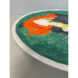 RARO ANTICO PIATTO CERAMICA FIRMATO RENATO GUTTUSO DERUTA EDIZIONE LIMITATA 1970