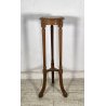 ANTICA COLONNA LEGNO PORTA VASO PIANO MARMO PRIMI 1900 PIEDISTALLO