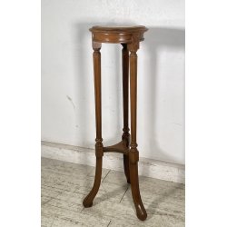 ANTICA COLONNA LEGNO PORTA VASO PIANO MARMO PRIMI 1900 PIEDISTALLO