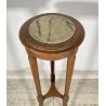 ANTICA COLONNA LEGNO PORTA VASO PIANO MARMO PRIMI 1900 PIEDISTALLO