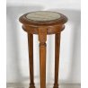 ANTICA COLONNA LEGNO PORTA VASO PIANO MARMO PRIMI 1900 PIEDISTALLO