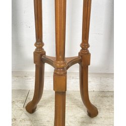 ANTICA COLONNA LEGNO PORTA VASO PIANO MARMO PRIMI 1900 PIEDISTALLO