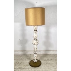 ANTICA LAMPADA DA TERRA PIANTANA PAVIMENTO 1940 CERMICA DIPINTA ITALY FLOOR LAMP