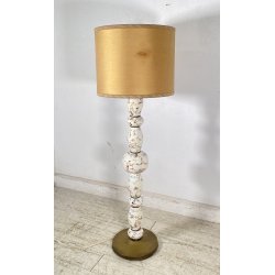 ANTICA LAMPADA DA TERRA PIANTANA PAVIMENTO 1940 CERMICA DIPINTA ITALY FLOOR LAMP