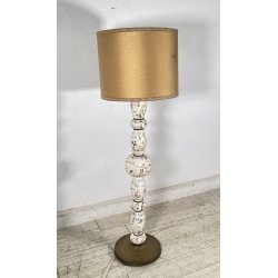 ANTICA LAMPADA DA TERRA PIANTANA PAVIMENTO 1940 CERMICA DIPINTA ITALY FLOOR LAMP