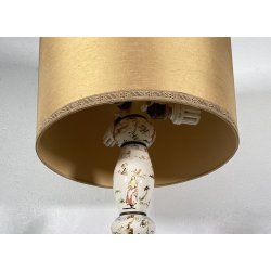 ANTICA LAMPADA DA TERRA PIANTANA PAVIMENTO 1940 CERMICA DIPINTA ITALY FLOOR LAMP