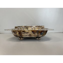 CESTINO PORTATA con MANICO Jays 365 essex road islington METALLO ARGENTATO '900