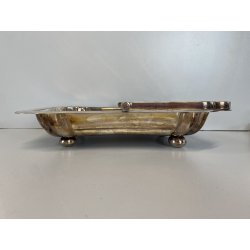 CESTINO PORTATA con MANICO Jays 365 essex road islington METALLO ARGENTATO '900