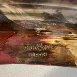 CESTINO PORTATA con MANICO Jays 365 essex road islington METALLO ARGENTATO '900