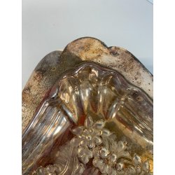 CESTINO PORTATA con MANICO Jays 365 essex road islington METALLO ARGENTATO '900