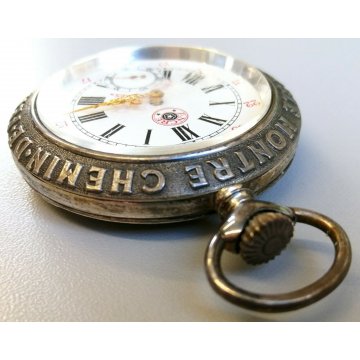 OROLOGIO TASCA ANCRE Wille Freres MONTRE CHEMIN DE FER Ferrovie OLD POCKET WATCH