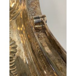 CESTINO PORTATA con MANICO Jays 365 essex road islington METALLO ARGENTATO '900