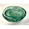 BOWL CRISTALLO VERDE ACQUAMARINA Seguso VINTAGE CIOTOLA GLASS ANNI '50 ø 21 CM