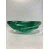 BOWL CRISTALLO VERDE ACQUAMARINA Seguso VINTAGE CIOTOLA GLASS ANNI '50 ø 21 CM