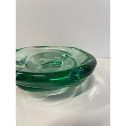 BOWL CRISTALLO VERDE ACQUAMARINA Seguso VINTAGE CIOTOLA GLASS ANNI '50 ø 21 CM