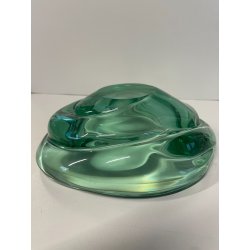BOWL CRISTALLO VERDE ACQUAMARINA Seguso VINTAGE CIOTOLA GLASS ANNI '50 ø 21 CM