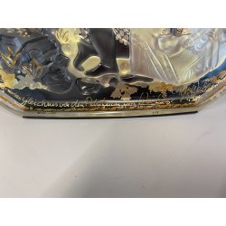 PLACCA DECORATIVA VETRO ROSENTHAL Gleichnis in Glass Bjørn Wiinblad SMALTO 1984