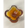CIOTOLA POSACENERE VETRO SOMMERSO MURANO SVUOTA TASCHE COLOR ARANCIONE ITALIA