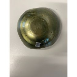 SCULTURA CIOTOLA Studio Laurana PESARO RAME SMALTO GRAN FUOCO BOWL  ASIMMETRICA