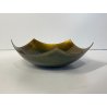 SCULTURA CIOTOLA Studio Laurana PESARO RAME SMALTO GRAN FUOCO BOWL  ASIMMETRICA