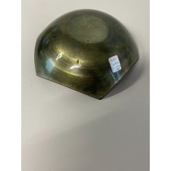 SCULTURA CIOTOLA Studio Laurana PESARO RAME SMALTO GRAN FUOCO BOWL  ASIMMETRICA