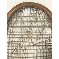 antica rara BRIGATTI RACCHETTA da TENNIS LEGNO primi '900 MILANO collezionismo