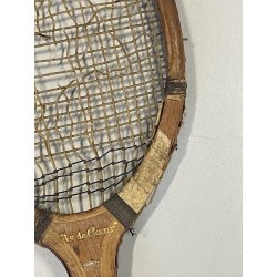 antica rara BRIGATTI RACCHETTA da TENNIS LEGNO primi '900 MILANO collezionismo