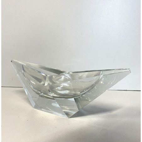 POSACENERE SVUOTA TASCHE VETRO DESIGN GEOMETRICO SFACCETTATO VINTAGE VIDE POCHE