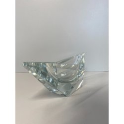 POSACENERE SVUOTA TASCHE VETRO DESIGN GEOMETRICO SFACCETTATO VINTAGE VIDE POCHE