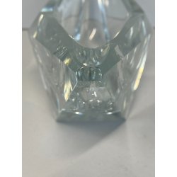 POSACENERE SVUOTA TASCHE VETRO DESIGN GEOMETRICO SFACCETTATO VINTAGE VIDE POCHE