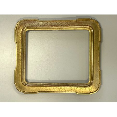 antica CORNICE VASSOIO DORATA legno FOGLIA ORO EPOCA '800 per specchio o dipinti