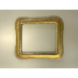 antica CORNICE VASSOIO DORATA legno FOGLIA ORO EPOCA '800 per specchio o dipinti