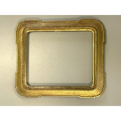 antica CORNICE VASSOIO DORATA legno FOGLIA ORO EPOCA '800 per specchio o dipinti