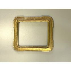 antica CORNICE VASSOIO DORATA legno FOGLIA ORO EPOCA '800 per specchio o dipinti