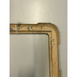 antica CORNICE VASSOIO DORATA legno FOGLIA ORO EPOCA '800 per specchio o dipinti