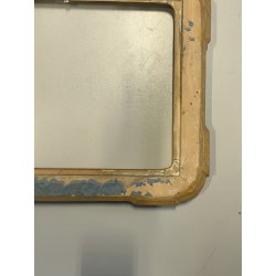 antica CORNICE VASSOIO DORATA legno FOGLIA ORO EPOCA '800 per specchio o dipinti