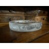 CENTROTAVOLA CRISTALLO TRASPARENTE VINTAGE BOWL FROSTED GLASS