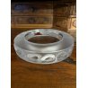 CENTROTAVOLA CRISTALLO TRASPARENTE VINTAGE BOWL FROSTED GLASS