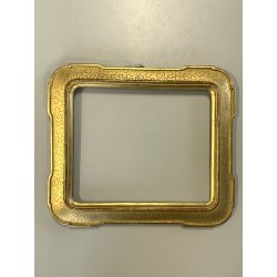 antica CORNICE VASSOIO legno dorato FOGLIA ORO EPOCA '800 per specchio o dipinti