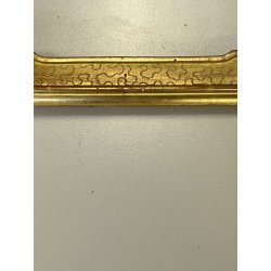 antica CORNICE VASSOIO legno dorato FOGLIA ORO EPOCA '800 per specchio o dipinti