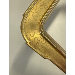 antica CORNICE VASSOIO legno dorato FOGLIA ORO EPOCA '800 per specchio o dipinti