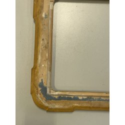 antica CORNICE VASSOIO legno dorato FOGLIA ORO EPOCA '800 per specchio o dipinti